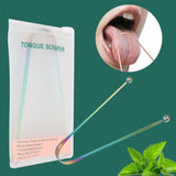 Tongue Scraper Cleaner Metal Cleaning Scraper for Men and Women Tongue Toothbrush Dental Oral Care Hygiene Tool - wellnesshop
