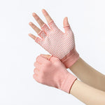 Yoga Gloves Non-Slip Professional Female Beginners High-Altitude Yoga Training Sports Fitness Gloves Cotton Breathable Half Finger - wellnesshop